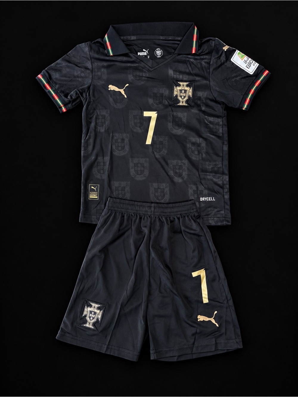 Cristiano Ronaldo #7 Portugal Puma Kids Jersey & Shorts Set - Picture 2 of 2